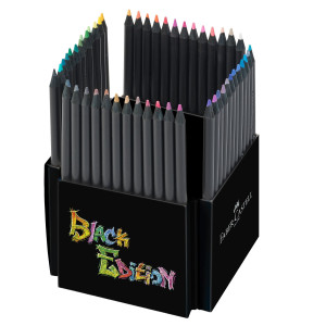 ASTUCCIO 50 MATITE COLORATE TRIANGOLARE BLACK EDITION FABER-CASTELL COD. 116450