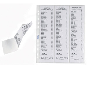 10 BUSTE FORATE PER 6 SCONTRINI FISCALI 25,2X30,7 FAVORIT COD. 100460079