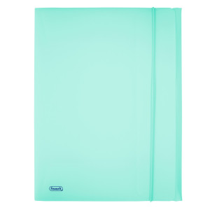 CARTELLA 3L C/ELASTICO PPL PASTEL AZZURRO F.TO UTILE 24X33CM FAVORIT COD. 400116601