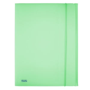 CARTELLA 3L C/ELASTICO PPL PASTEL VERDE F.TO UTILE 24X33CM FAVORIT COD. 400116604