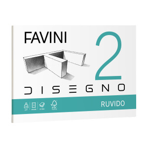 ALBUM FAVINI 2 33X48CM 110GR 10FG RUVIDO COD. A172313 CONFEZIONE DA 5