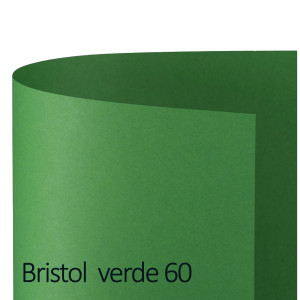 CONF.25 CARTONCINO BRISTOL COLOR 200GR 50X70CM VERDE 60 FAVINI COD. A35D012