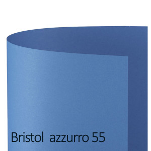 CONF.25 CARTONCINO BRISTOL COLOR 200GR 50X70CM AZZURRO 55 FAVINI COD. A35G012