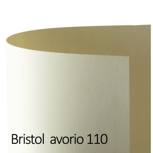 CONF.25 CARTONCINO BRISTOL COLOR 200GR 50X70CM AVORIO 110 FAVINI COD. A35Q012