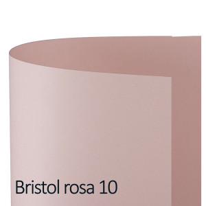 CONF.25 CARTONCINO BRISTOL COLOR 200GR 50X70CM ROSA 10 FAVINI COD. A35S012