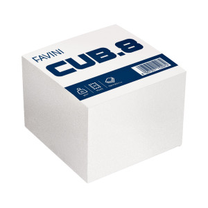 CUBOTTO BIANCO 700FG 95X95MM 80GR FAVINI COD. A450916