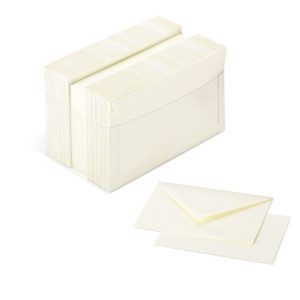 SCATOLA 100 CARTONCINI 200GR + 100 BUSTE 90GR AVORIO FORMATO 9 FAVINI COD. A57Q174
