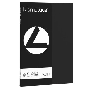 CARTA RISMALUCE SMALL A4 200GR 50FG NERO 63 FAVINI COD. A69A544