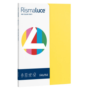 CARTA RISMALUCE SMALL A4 200GR 50FG MIX 5 COLORI FAVINI COD. A69X504