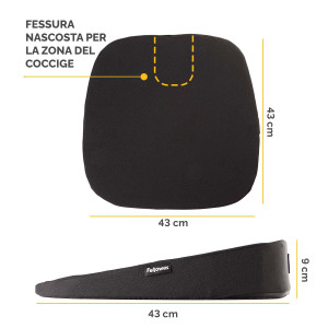 CUSCINO BREYTA INCLINATO PER SEDUTA FELLOWES COD. 100119849