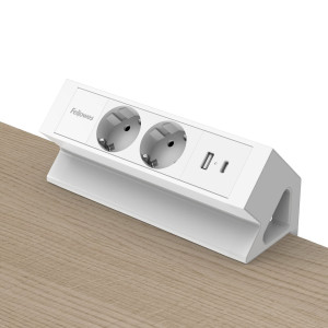 POWER DESK 2 TYPE F BIANCO FELLOWES COD. 100137183