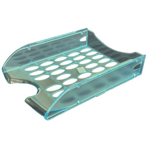 VASCHETTA PORTACORRISPONDENZA FORATE E040 AZZURRO TRASP.FELLOWES COD. E040TA