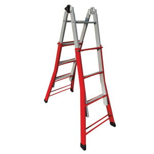 SCALA EVEREST 4+4 TELESCOPICA IN ACCIAIO COD. S1405118