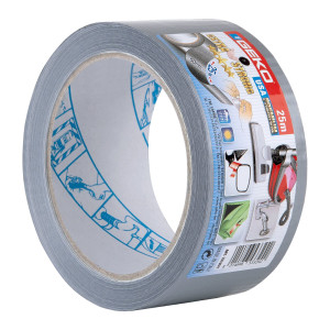 NASTRO TELATO AMERICANO USA PREMIUM 50MMX25MT ARGENTO GEKO COD. 19100/1