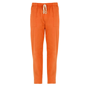 PANTALONI PITAGORA IN COTONE TG. M ARANCIO COD. Q3P00246-D24-M