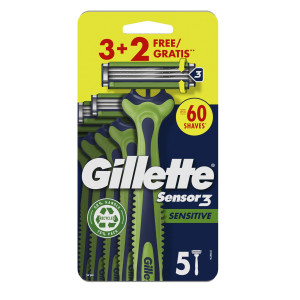 GILLETTE SENSOR 3 SENSITIVE - USAGETTA 3+2PZ COD. PG119