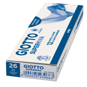PASTELLO GIOTTO SUPERMINA MONOCOLORE BLU AVIO 26 COD. 239026 CONFEZIONE DA 12