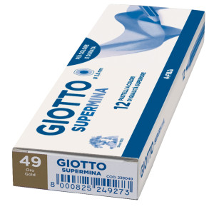 PASTELLO GIOTTO SUPERMINA MONOCOLORE ORO 49 COD. F235149 CONFEZIONE DA 12