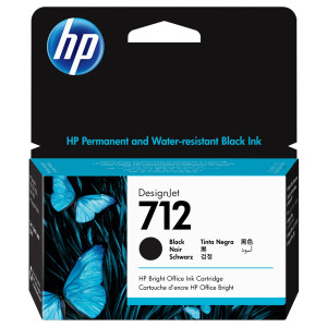 CARTUCCIA INCHIOSTRO NERO HP DESIGNJET 712 38-ML COD. 3ED70A