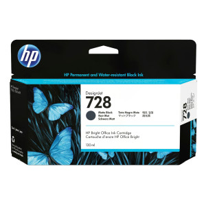 HP CARTUCCIA INCHIOSTRO NERO OPACO DESIGNJET 728 DA 130 ML COD. 3WX25A