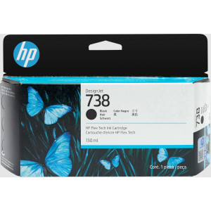 HP CARTUCCIA INK DESIGNJET 738 NERO -130ML COD. 498N4A