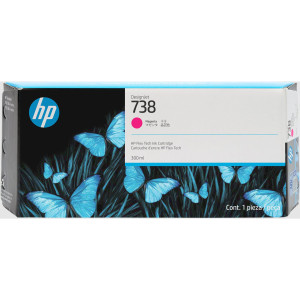 HP CARTUCCIA DESIGNJET INK 738 MAGENTA -300 ML COD. 676M7A
