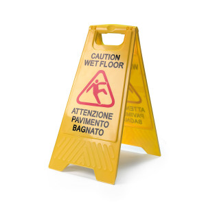 CARTELLO ''PAVIMENTO BAGNATO'' 30X62CM PERFETTOFACTORY COD. 0466