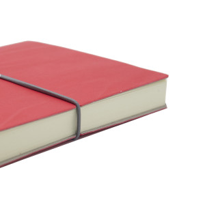 TACCUINO EVO CIAK F.TO 9X13CM FOGLI BIANCHI COPERTINA ROSSO CORALLO INTEMPO COD. 8169CKC29