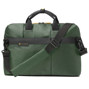 BORSA OFFICE BAG JOB SLIM DIM.43X33X10CM TESSUTO TECNICO VERDE INTEMPO COD. 9216JBL24
