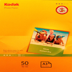 KODAK PHOTO GLOSS 180GR A3 -50FOGLI COD. 5740-550