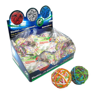 DISPLAY RUBBERBALL DA 15 GOMITOLI DI ELASTICI COD. 50921
