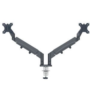 BRACCIO SALVASPAZIO PER MONITOR DOPPIO GRIGIO SCURO LEITZ COD. 65370089