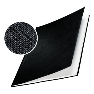 10 COPERTINE RIGIDE IMPRESSBIND 21MM NERO FINITURA LINO COD. 73950095