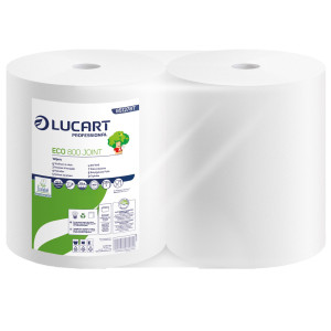 BOBINA ASCIUGATUTTO 800 STRAPPI / 312MT MICROGOFFRATA ECO 800 JOINT LUCART COD. 851278T CONFEZIONE DA 2