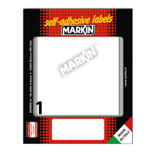 ETICHETTA ADESIVA BIANCA 142X110MM (10FOGLI X 1ETICHETTA MARKIN COD. 10054 CONFEZIONE DA 25