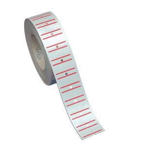 ROTOLO 1000 ETICHETTE 21X12MM BIANCHE PERMANENTI RIGATE X TOWA GS-GM-MOTEX 5500 COD. X350GSPER CONFEZIONE DA 20