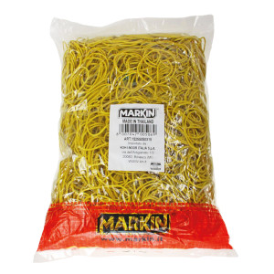 ELASTICO GOMMA GIALLO D90 SACCO DA 1KG MARKIN COD. Y525G090X15