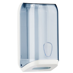 DISPENSER CARTA IGIENICA IN FOGLI TRASPARENTE/BIANCO MAR PLAST COD. A62110