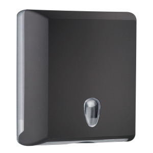 DISPENSER ASCIUGAMANI PIEGATI C/Z NERO SOFT TOUCH COD. A70610ENE