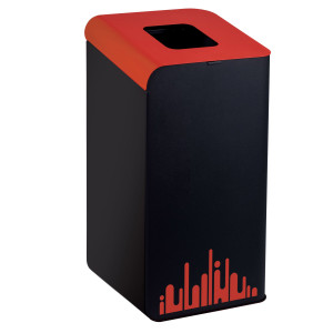 GETTACARTE RUBIK EVO ROSSO 80LT PER RACCOLTA DIFFERENZIATA COD. 789297
