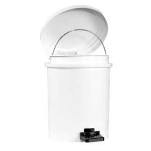 PATTUMIERA A PEDALE RUF IN PPL BIANCO 40LT COD. 906140