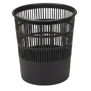 CESTINO GETTACARTE TRAFORATO 15LT NERO PS9 COD. X851003