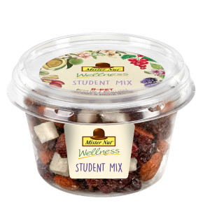 MIX FRUTTA SECCA E SEMI STUDENT MIX BICCHIERE 125G MISTER NUT COD. 118072000613