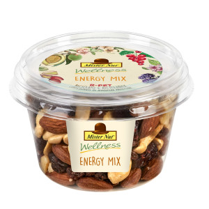 MIX FRUTTA SECCA E DISIDRATATA ENERGY MIX BICCHIERE 125G MISTER NUT COD. 118074000613
