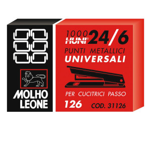 SCATOLA 1000 PUNTI 126 (24/6 LEONE COD. 31126