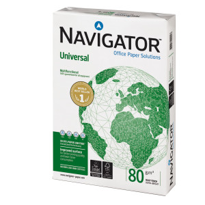 MINI PALLET 50 RISME CARTA A4 80GR 500FG BIANCA NAVIGATOR UNIVERSAL (MAX 1 COD. 39257 MINIPALLET