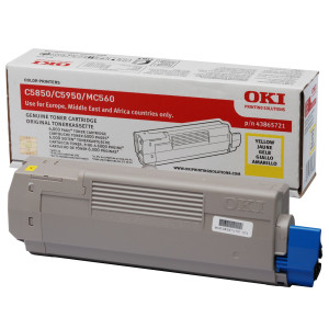 TONER C5850/C5950 GIALLO COD. 43865721