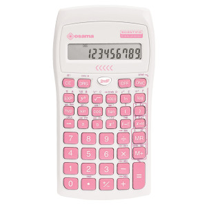 CALCOLATRICE SCIENTIFICA OS 134/10 BECOLOR BIANCO CON TASTI ROSA OSAMA COD. OS 84019161