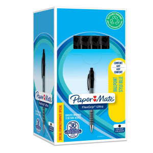 SPECIAL PACK 30+ 6 PENNA SFERA SCATTO FLEXGRIP ULTRA 1.0 NERO PAPERMATE COD. 1910073