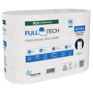 PACCO 4RT CARTA IGIENICA FULLTECH SENZA ANIMA 104,78M BIANCO PAPERNET COD. 421351 CONFEZIONE DA 5